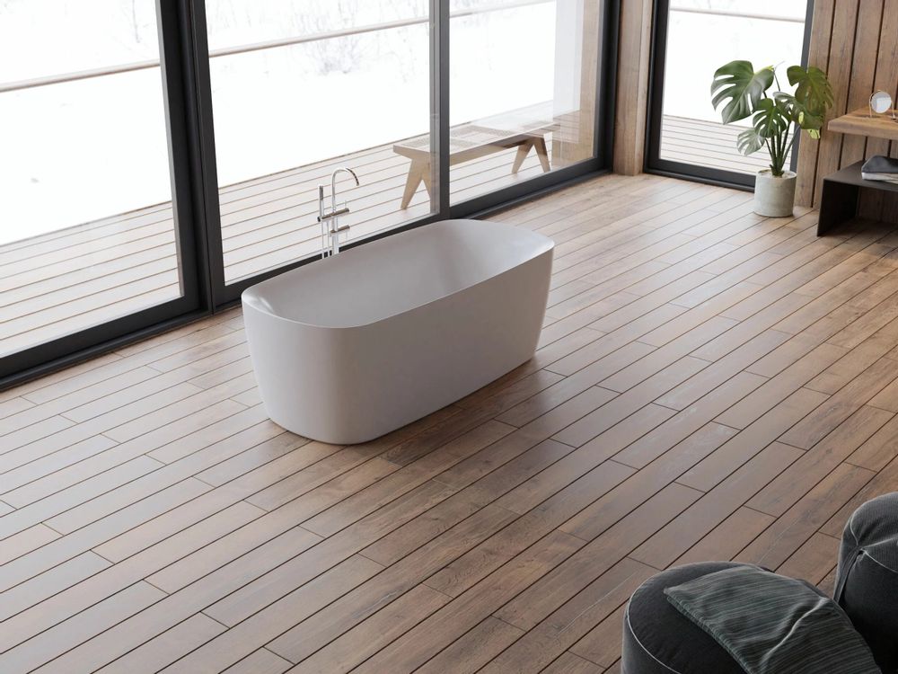 Baignoires - Baignoire îlot ovale SWING L. 170 x l. 80 cm, by SPALINA - SPALINA