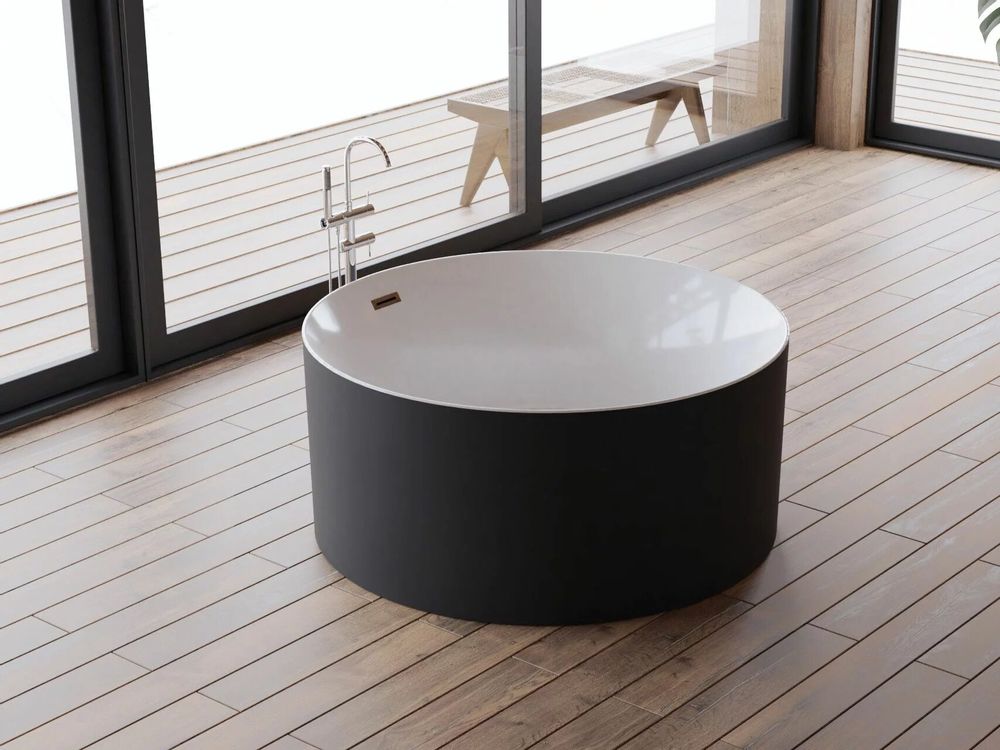 Baignoires - Baignoire îlot ronde LOOM 2.0, 130X130cm, by SPALINA - SPALINA