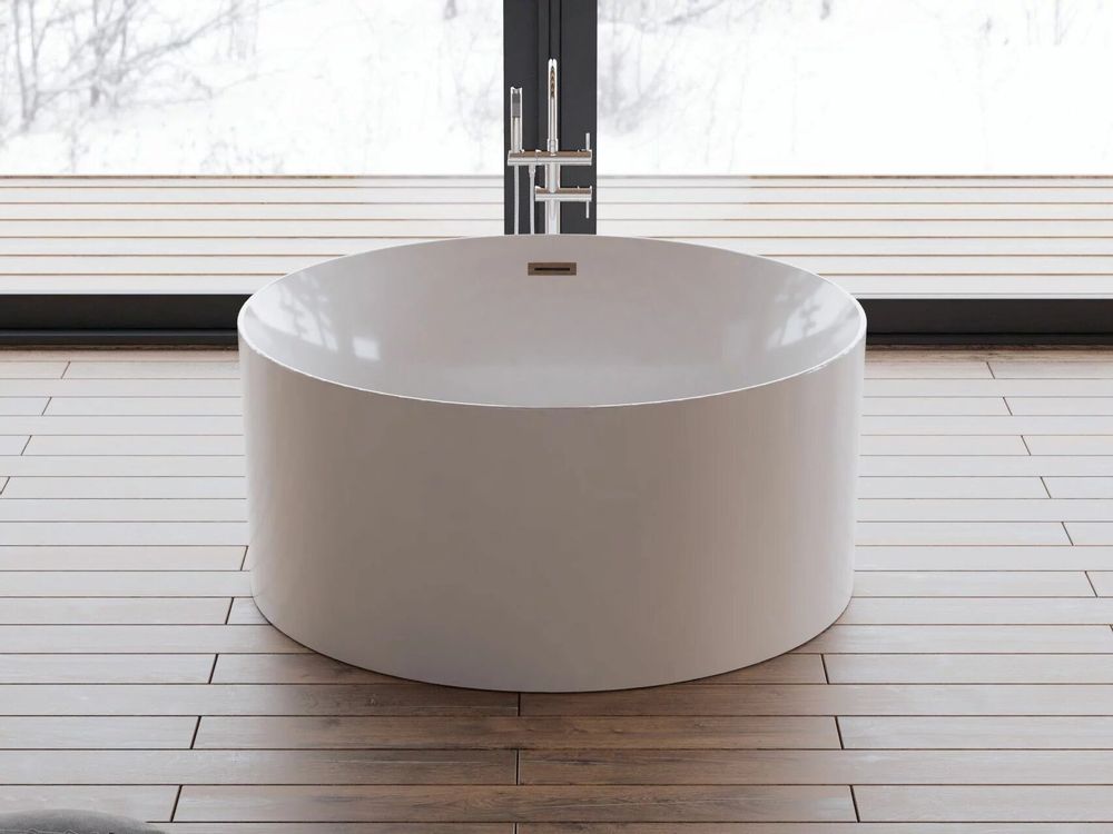Baignoires - Baignoire îlot ronde LOOM 2.0, 130X130cm, by SPALINA - SPALINA