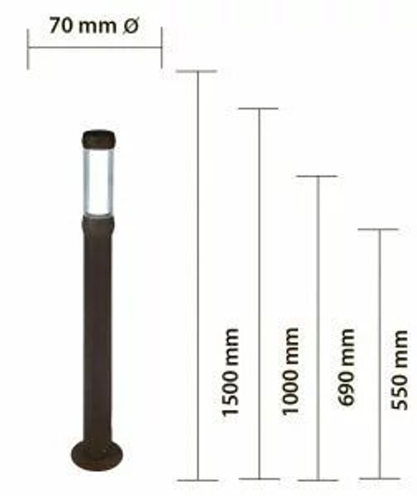 Accessoires de jardinage - Borne lumineuse ONLINE 70 (69 cm) - KRILADESIGN SRL