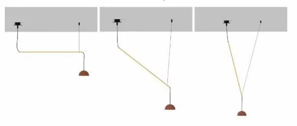 Hanging lights - ABSIDIOLA moving hanging lamp plato ceramic lampshade - LUXCAMBRA