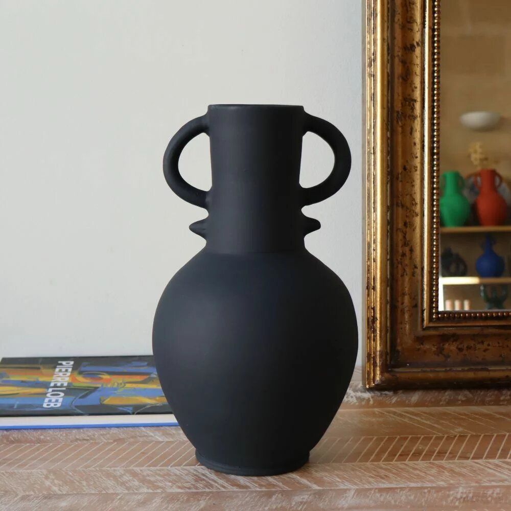 Vases - Zilil Vase - Matt Black - MAISON MARMOL