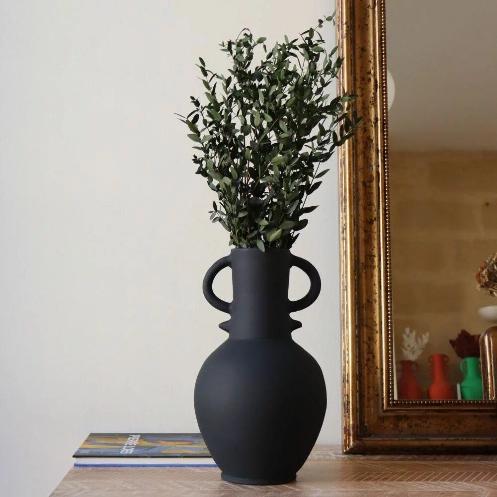 Vases - Zilil Vase - Matt Black - MAISON MARMOL