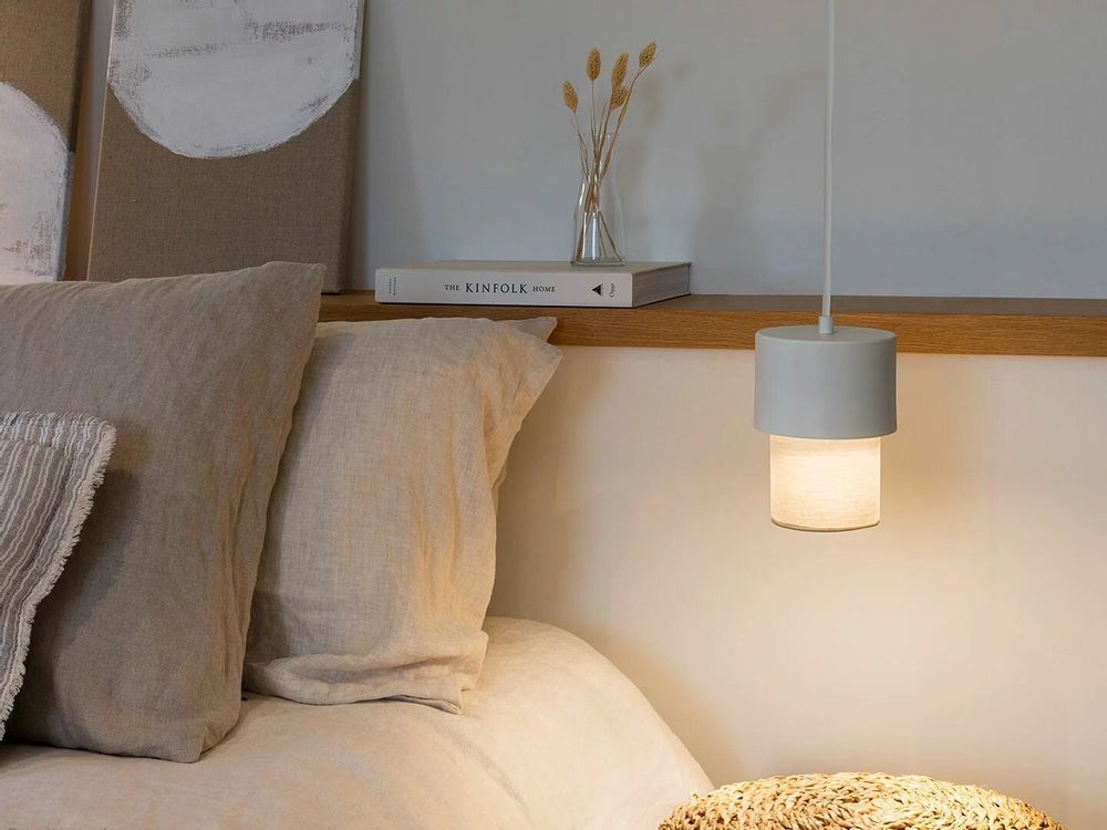 Hanging lights - KAN hanging lamp diameter of 8.5cm in black or white - LUXCAMBRA