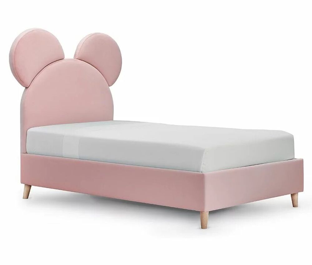 Children's bedrooms - Crazy Mouse Upholstered Bed - BLUE BEAR