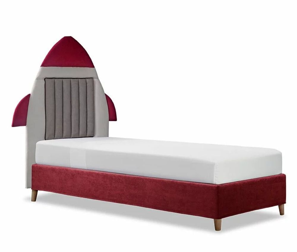 Chambres d'enfants - Space Craft Apollo 22 Upholstered Bed - BLUE BEAR