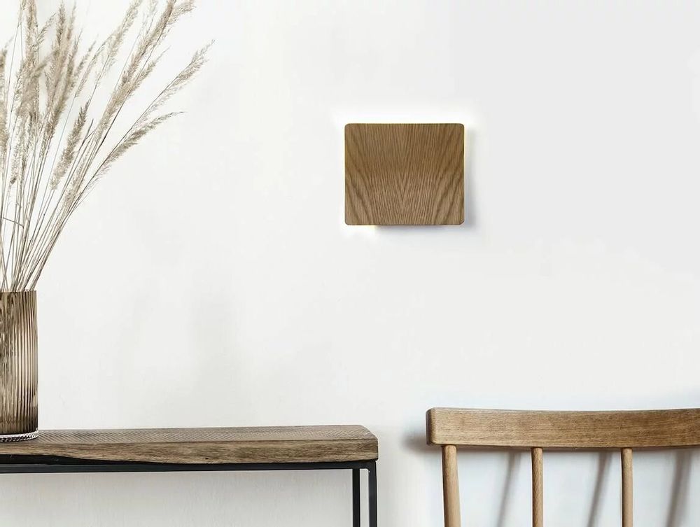 Wall lamps - KITO wooden wall light measuring 16, 25 or 49cm - LUXCAMBRA