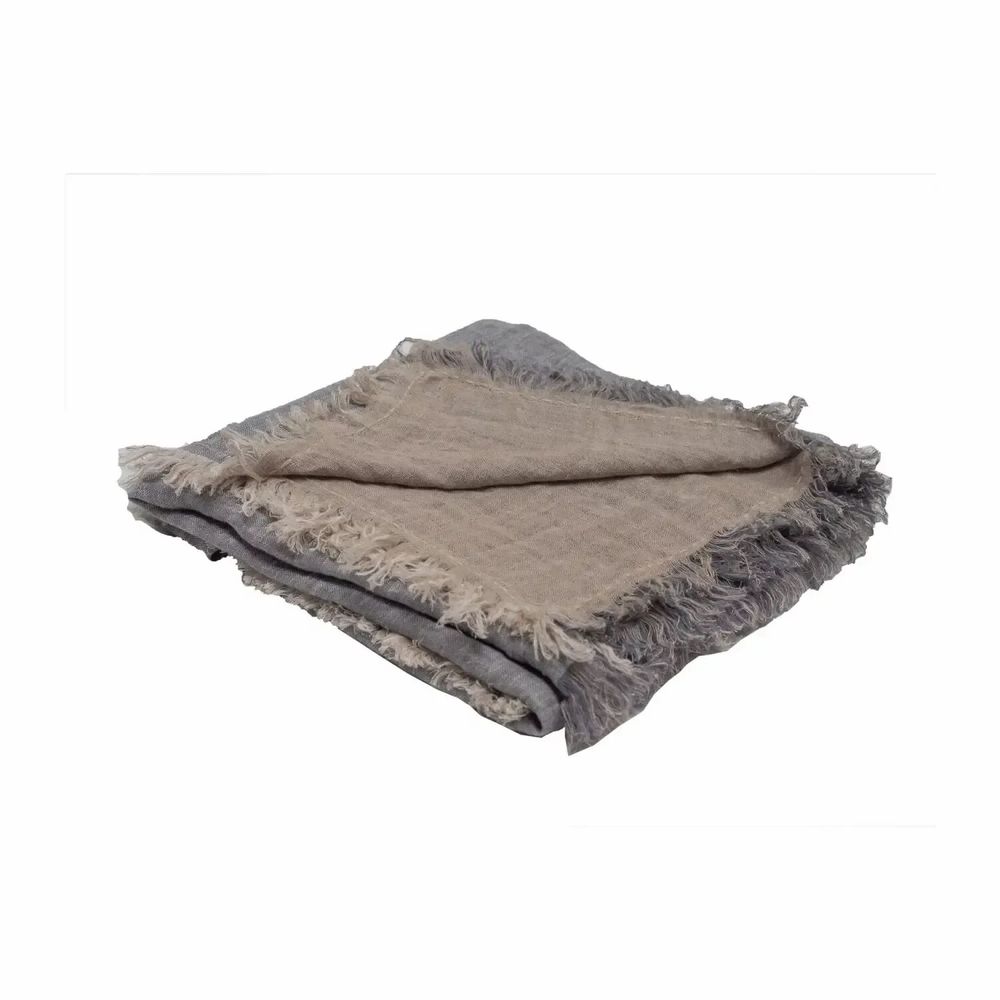 Plaids - Plaid en double gaze de lin GAZELLE 140x230 cm - BED AND PHILOSOPHY