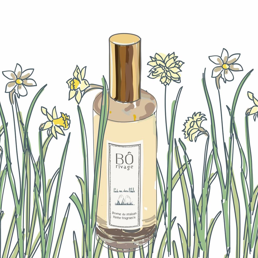 Home fragrances - House mist "Pieds nus dans l'herbe" - BÔRIVAGE