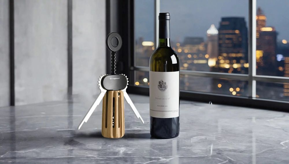 Accessoires pour le vin - LUGANA Tire-bouchon à levier - LEGNOART