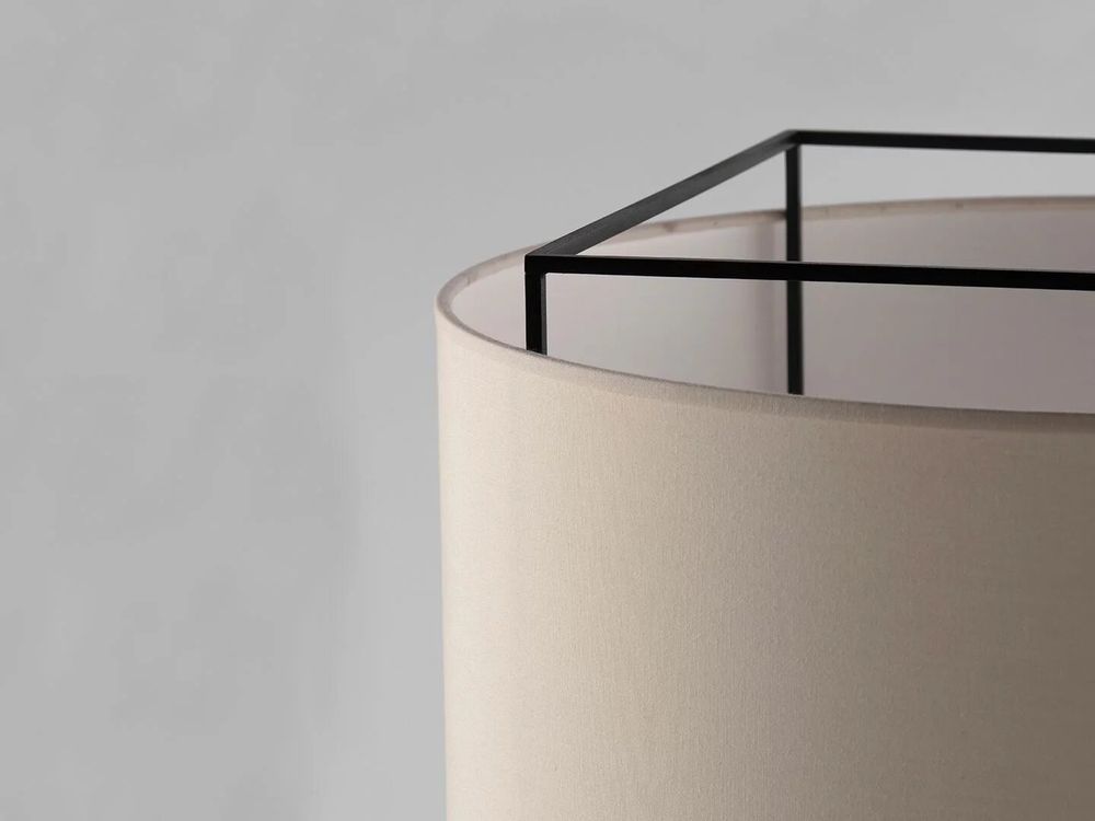 Hanging lights - LEWIT hanging lamp of 47cm with cotonet shade - LUXCAMBRA