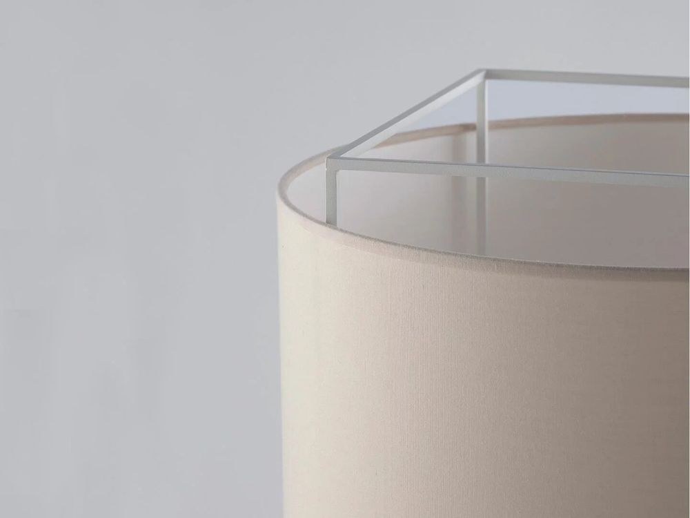 Hanging lights - LEWIT hanging lamp of 106cm with cotonet shade - LUXCAMBRA