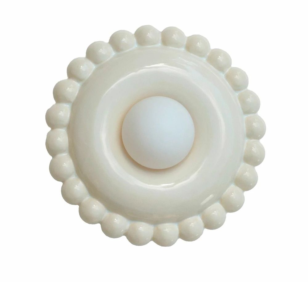 Design objects - Luna Tall Butter White Wall Lamp - BELLO ET BELLO