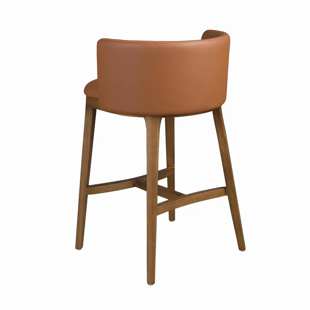 Tabourets - Tabouret en simili cuir marron - ANGEL CERDÁ