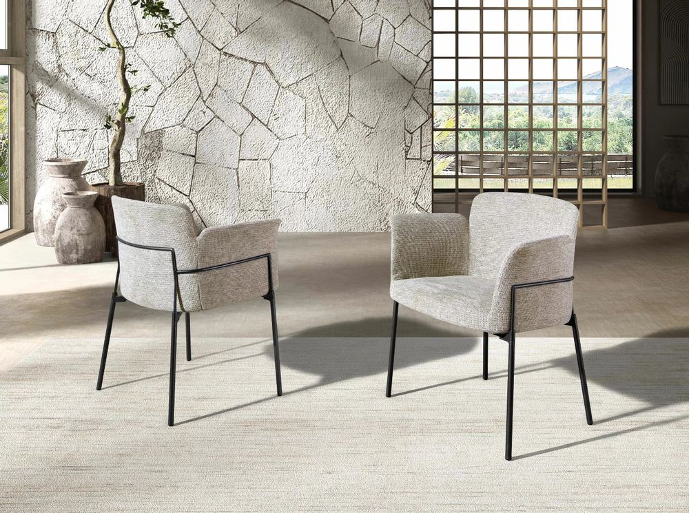 Chairs - Grey fabric chair - ANGEL CERDÁ