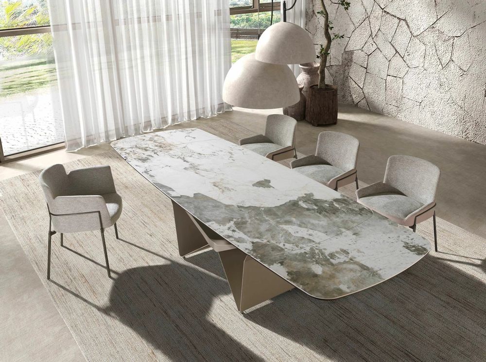 Chairs - Grey fabric chair - ANGEL CERDÁ