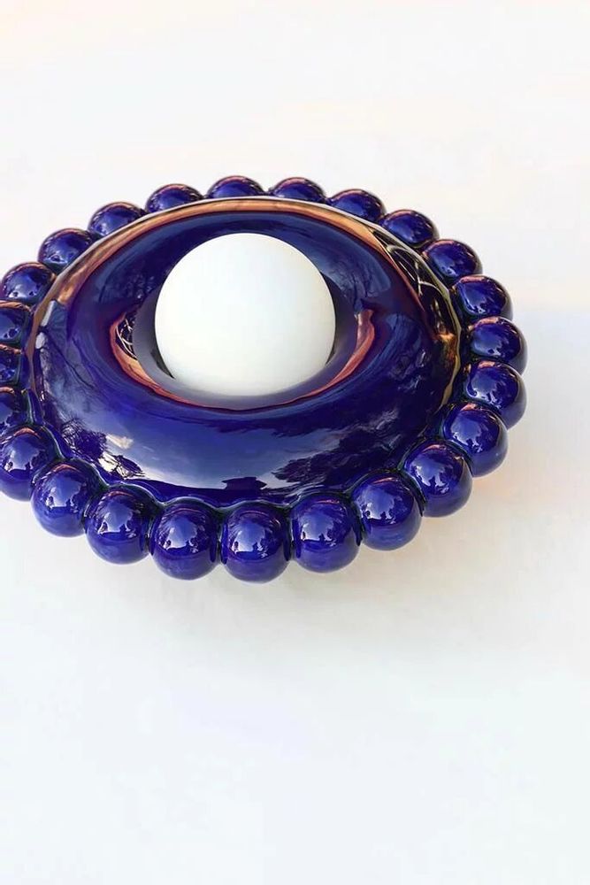 Design objects - Luna Tall Cobalt Wall Lamp - BELLO ET BELLO
