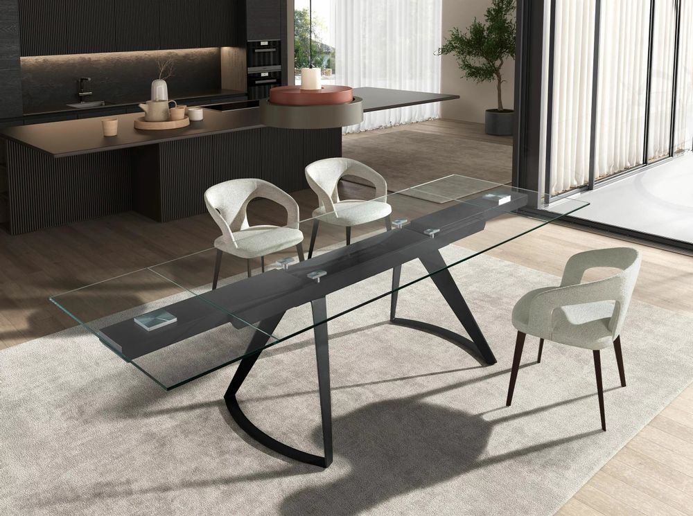 Chaises - Chaise en tissu blanc cassé - ANGEL CERDÁ