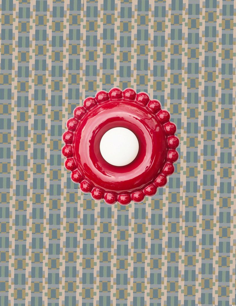 Design objects - Luna Tall Bordeaux Wall Lamp - BELLO ET BELLO