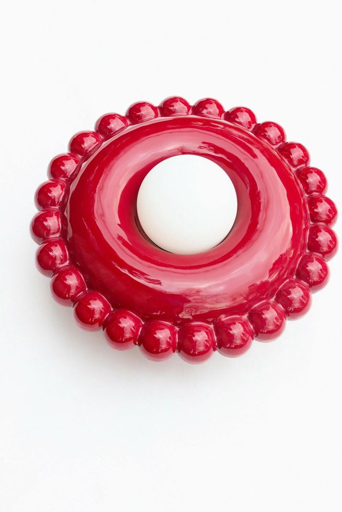 Design objects - Luna Tall Bordeaux Wall Lamp - BELLO ET BELLO