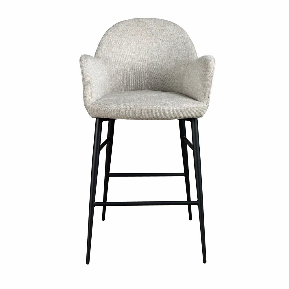Tabourets - Tabouret en tissu gris clair - ANGEL CERDÁ