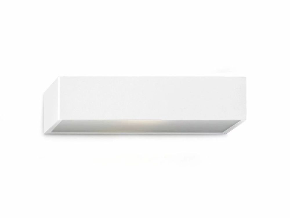 Wall lamps - LINE 30cm wall light in black, white or nickel - LUXCAMBRA