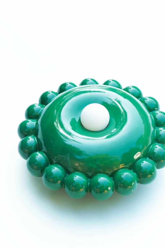 Design objects - Luna Small Emerald Wall Lamp - BELLO ET BELLO