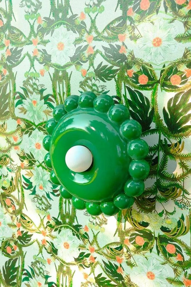 Design objects - Luna Small Emerald Wall Lamp - BELLO ET BELLO