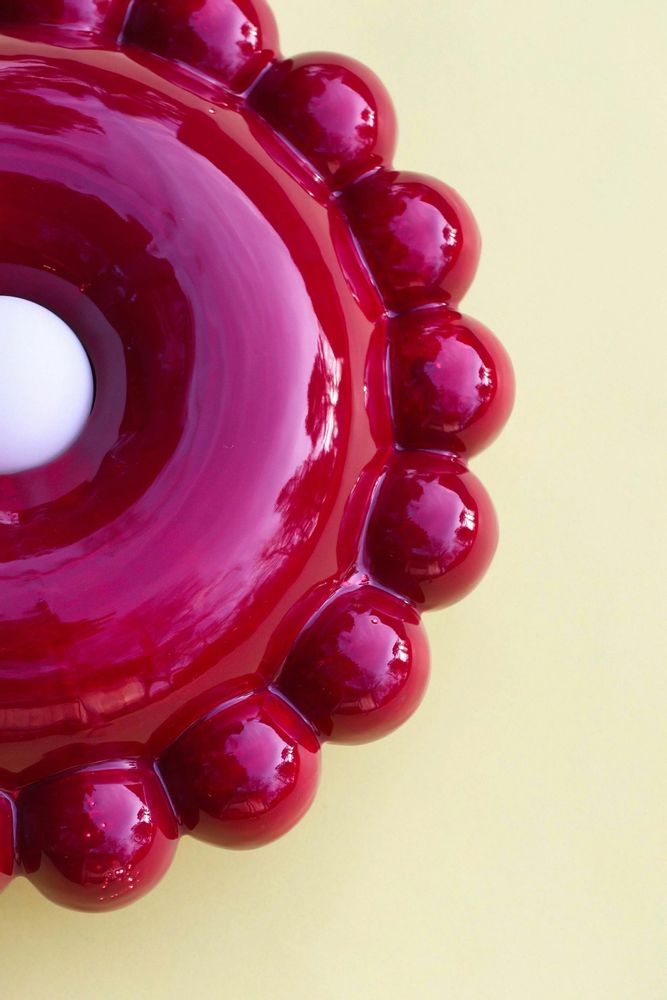 Design objects - Luna Small Bordeaux Wall Lamp - BELLO ET BELLO