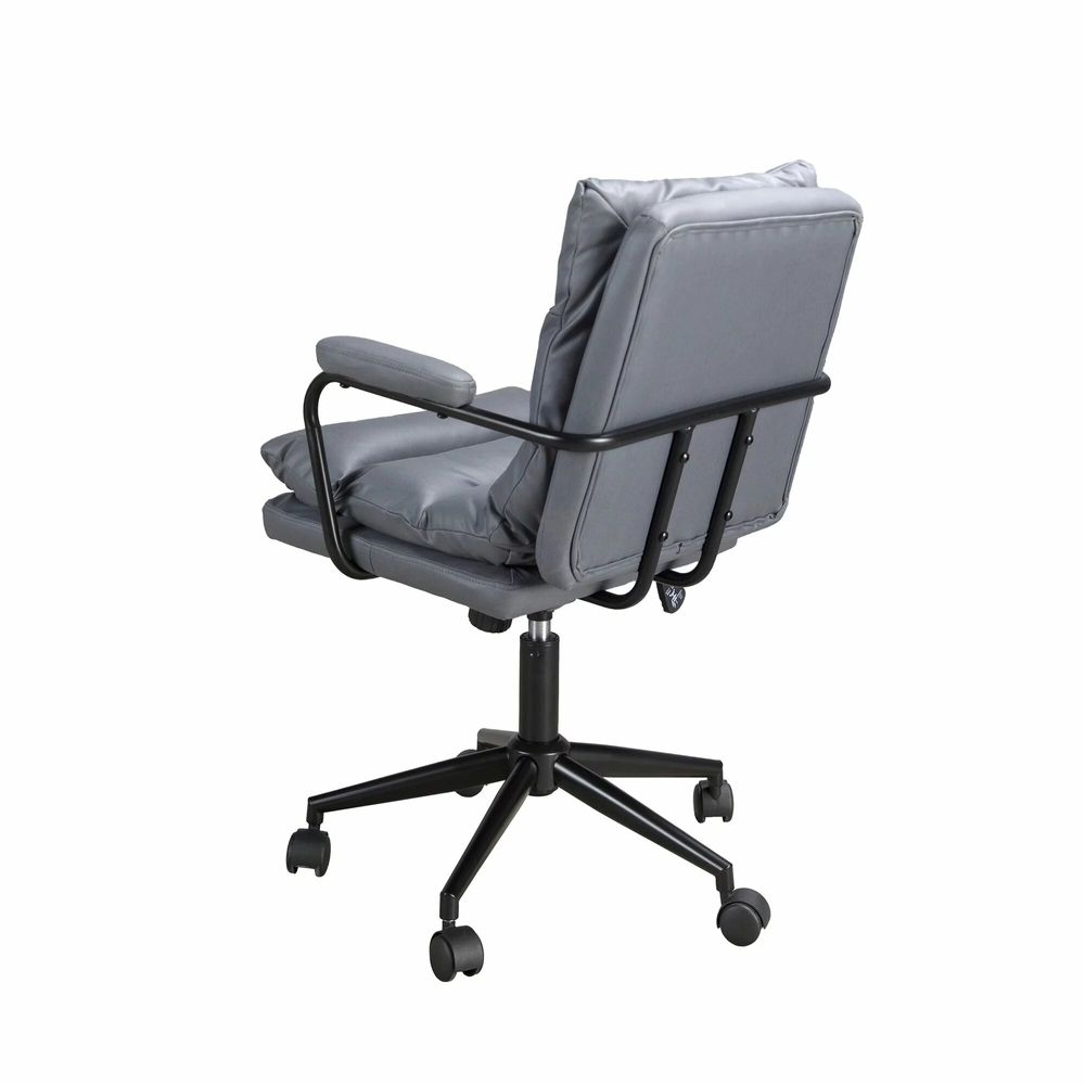 Chaises - Chaise de bureau pivotante en tissu gris - ANGEL CERDÁ