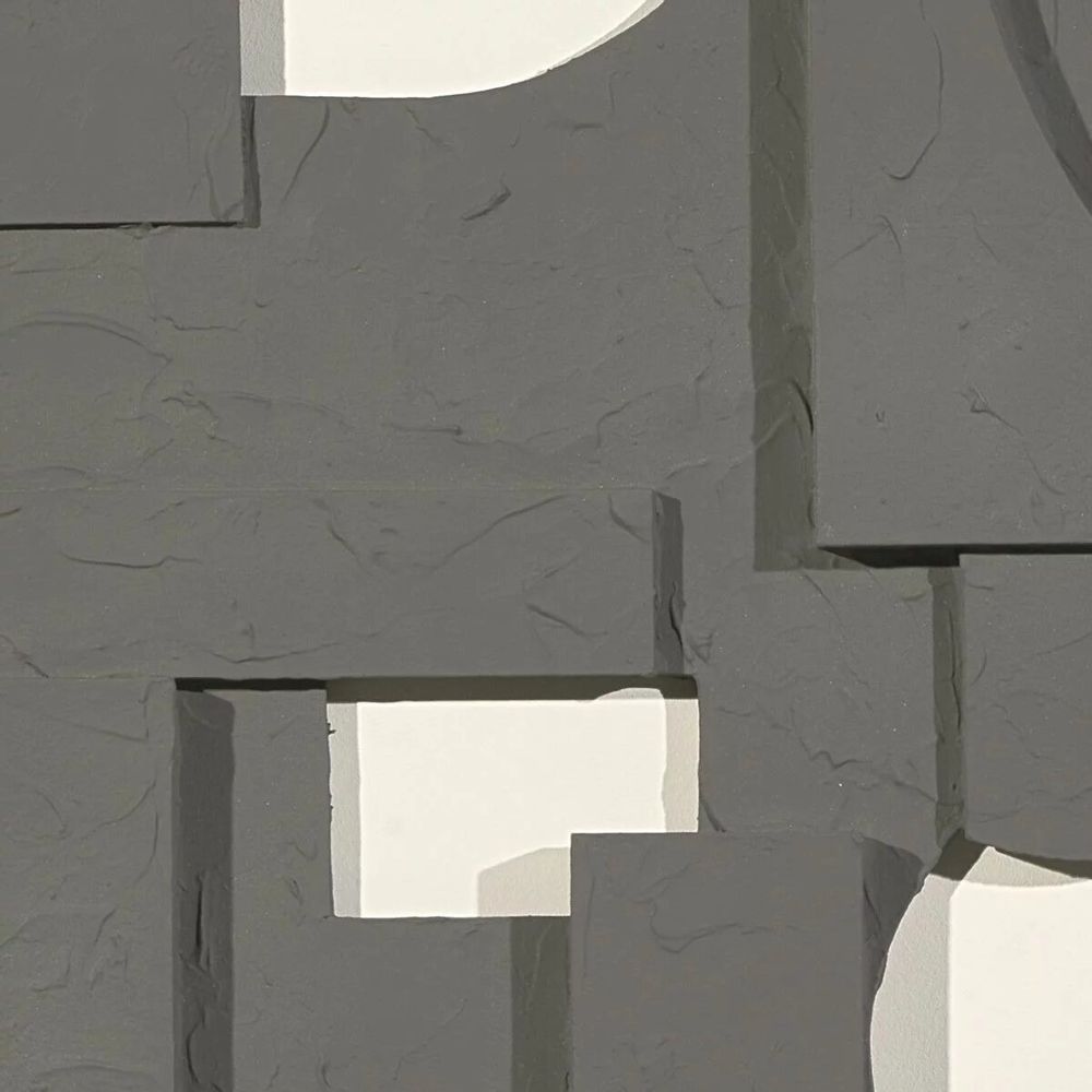 Services - 'Castle 03 Moka' - Original Painting - 70x70 cm - PERSPECTIVA 10