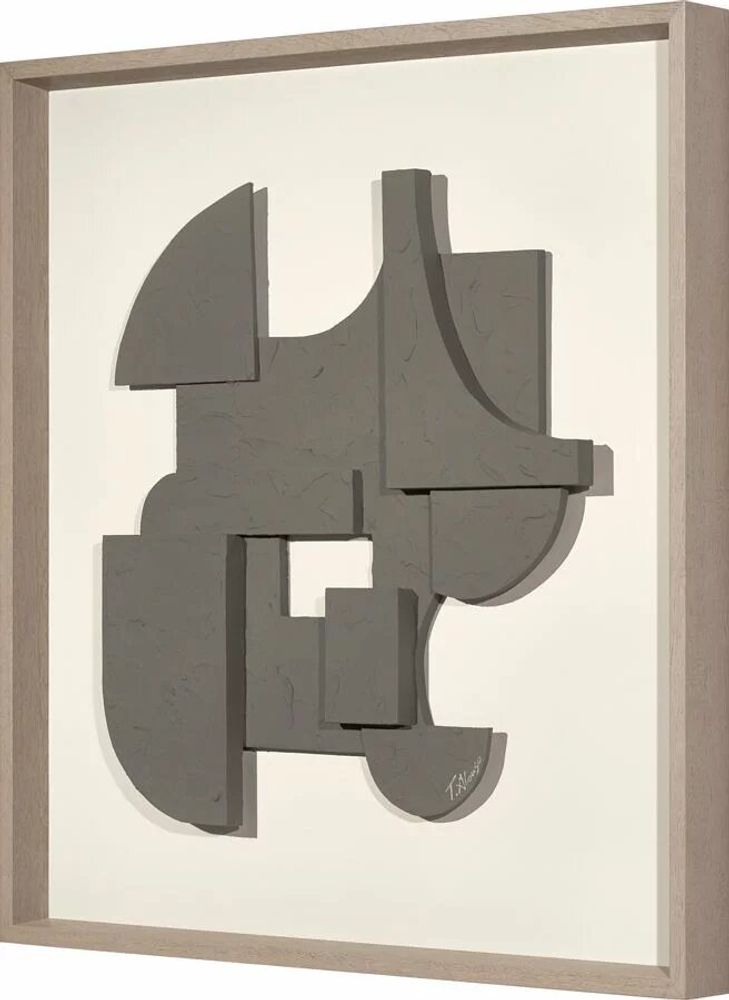 Services - 'Castle 03 Moka' - Original Painting - 70x70 cm - PERSPECTIVA 10