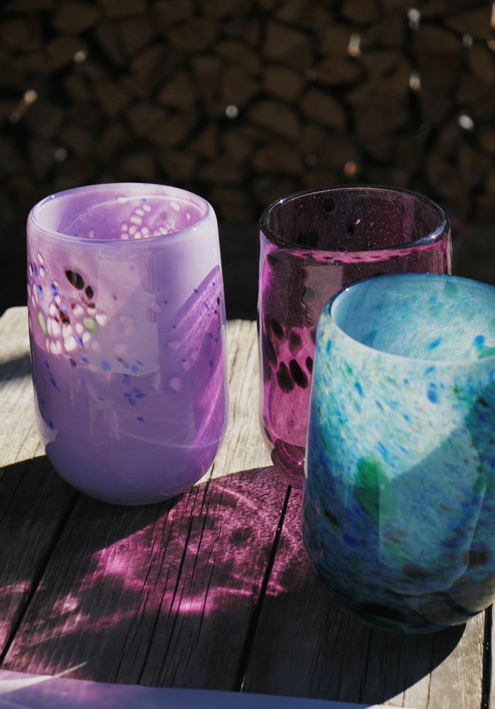 Glass - Colourful Art Glass Vases — Unique and Brilliant Glasses - JANE AND MERY