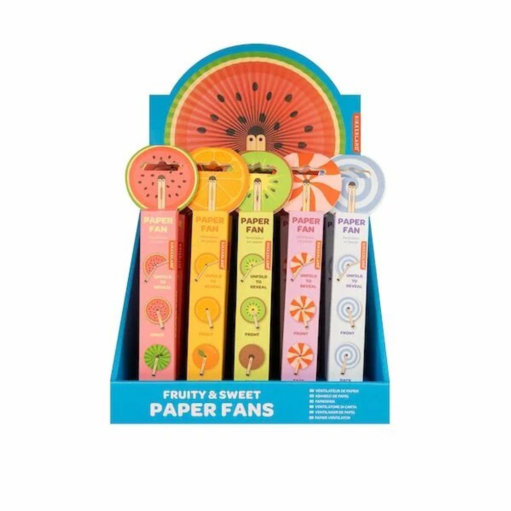 Beauty products - Fruity & Sweet Paper Fans - KIKKERLAND