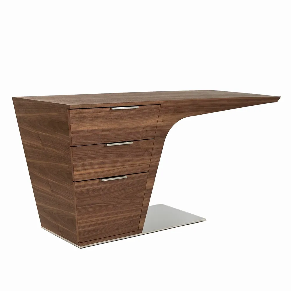 Office furniture and storage - Walnut desk - ANGEL CERDÁ