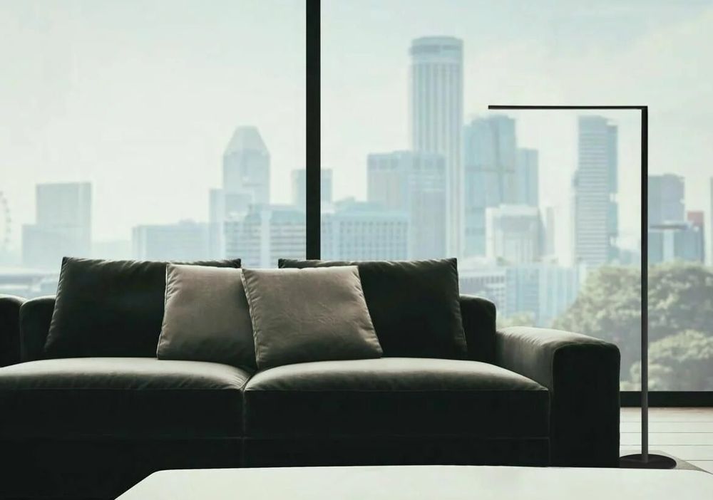 Floor lamps - MATRIX LED floor lamp in black or white - LUXCAMBRA
