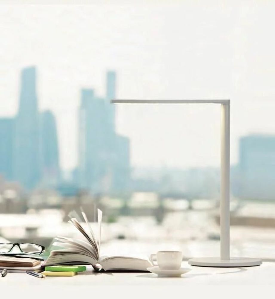 Lampes de table - MATRIX LED lampe à poser en blanc - LUXCAMBRA