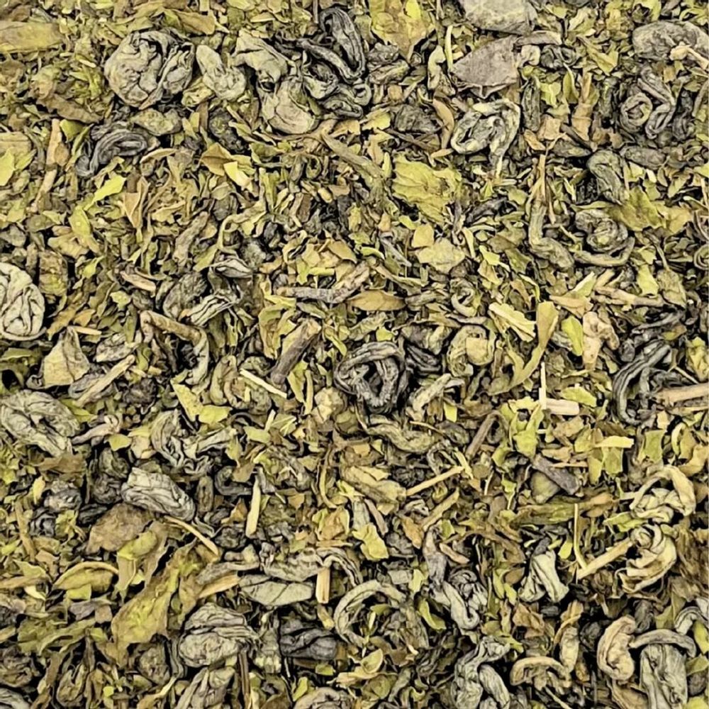 Coffee and tea - PAVO - Gunpowder green tea, mint and moringa infusion - HERBORUS