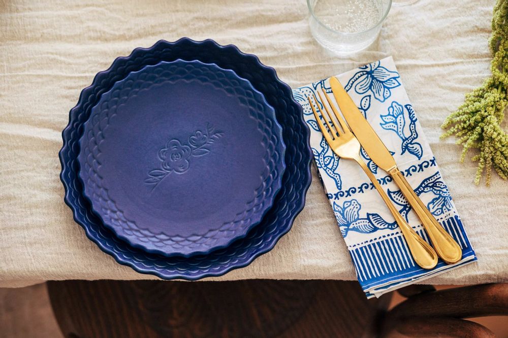 Assiettes au quotidien - Assiette de Dîner Artisanale Dahlia - RUMA HOME