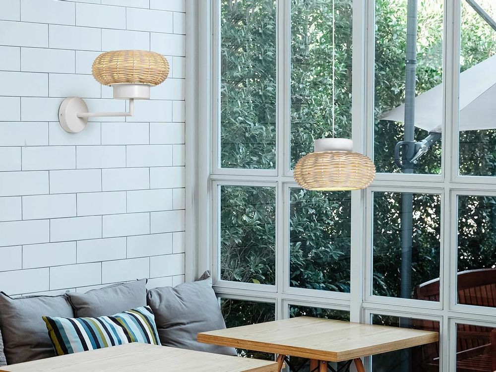 Wall lamps - NIUET natural wicker wall lamp - LUXCAMBRA