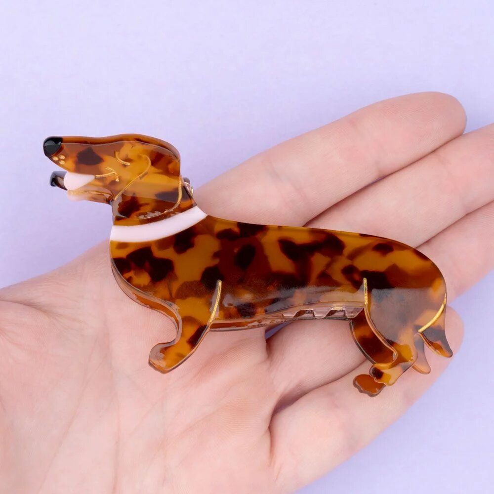 Gifts - Dachshund hair clip - Coucou Suzette - COUCOU SUZETTE