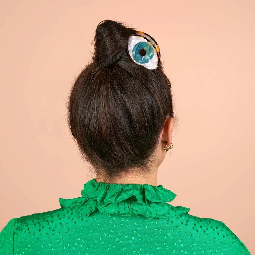 Accessoires cheveux - Pince à cheveux Oeil - Bleu - Coucou Suzette - COUCOU SUZETTE