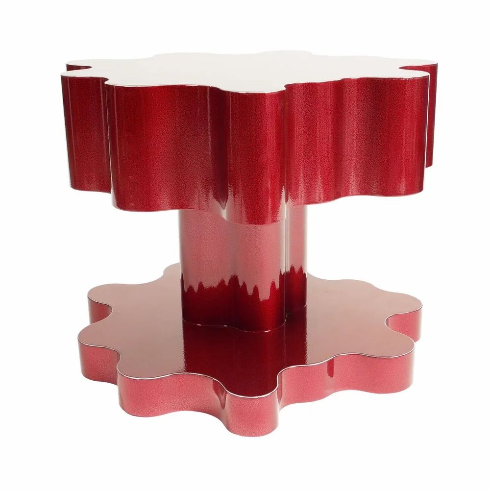 Autres tables  - Table d'appoint Red Cloudform de Bert Furnari en aluminium thermolaqué - TULESTE FACTORY