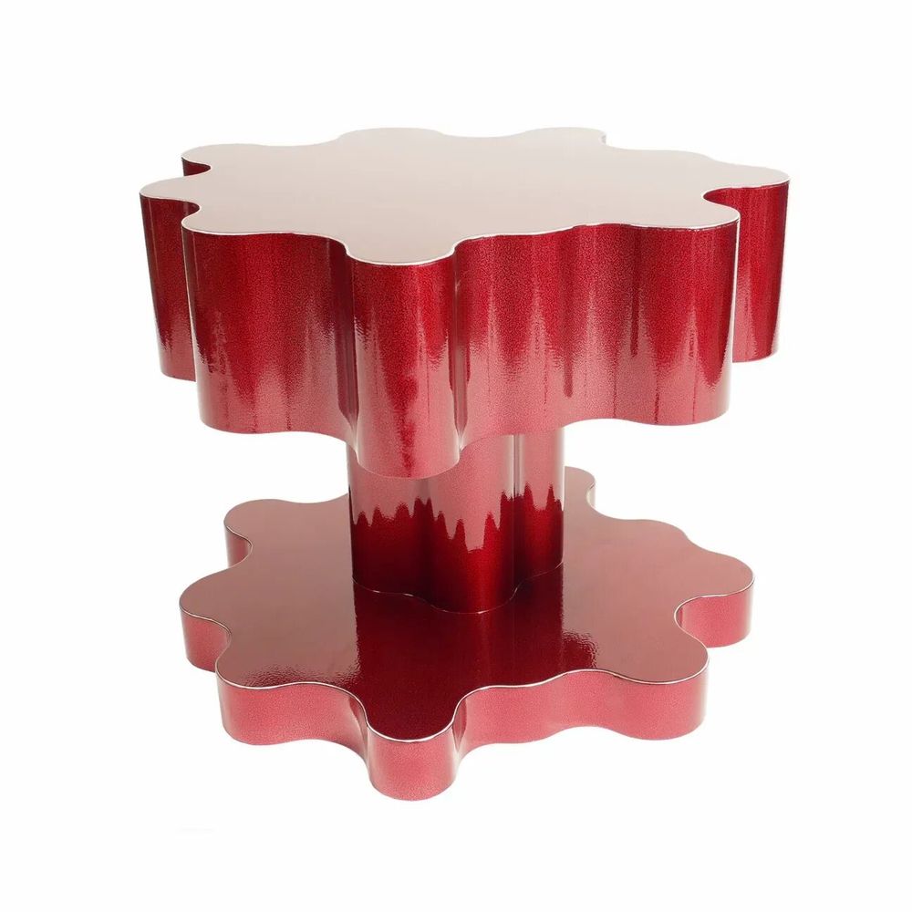 Autres tables  - Table d'appoint Red Cloudform de Bert Furnari en aluminium thermolaqué - TULESTE FACTORY