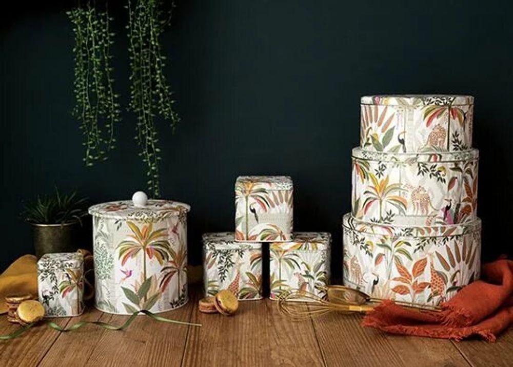 Gifts - Sara Miller London printed metal boxes - ESPRIT BRITISH BY MAISON ROYAL GARDEN