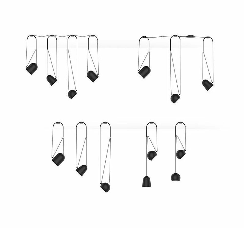 Suspensions - SIRIUS suspension en noir - LUXCAMBRA