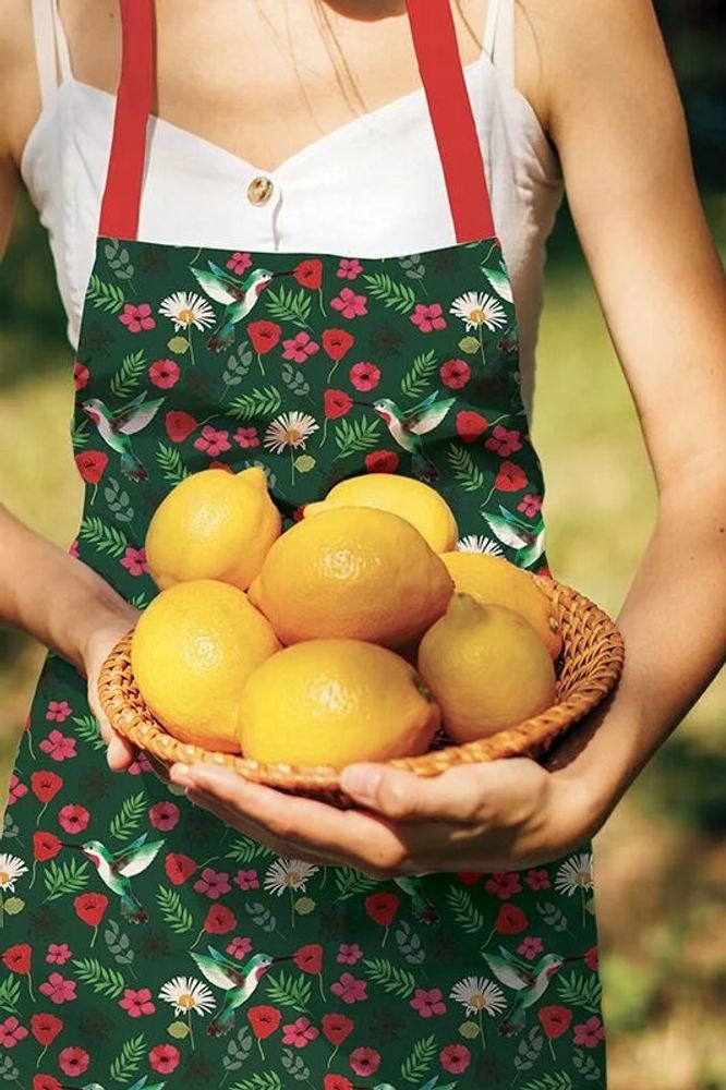 Tea towel - GOTS certified 100% organic cotton kitchen textile - HIRONDELLES & CIE BY MAISON ROYAL GARDEN