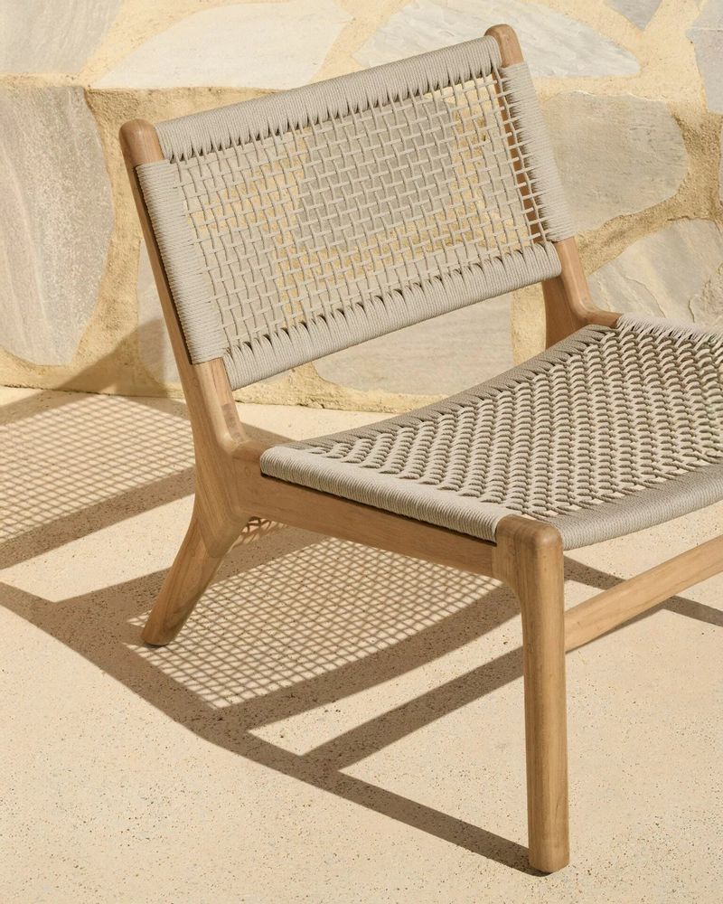Lawn armchairs - Jack Woven outdoor lounge chair - ETHNICRAFT