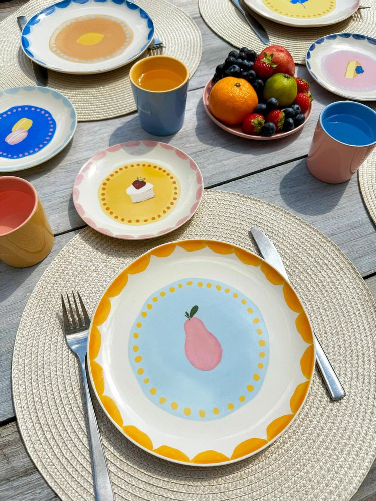 Everyday plates - Plate fruit fiesta / set of 4 - AND NOOK