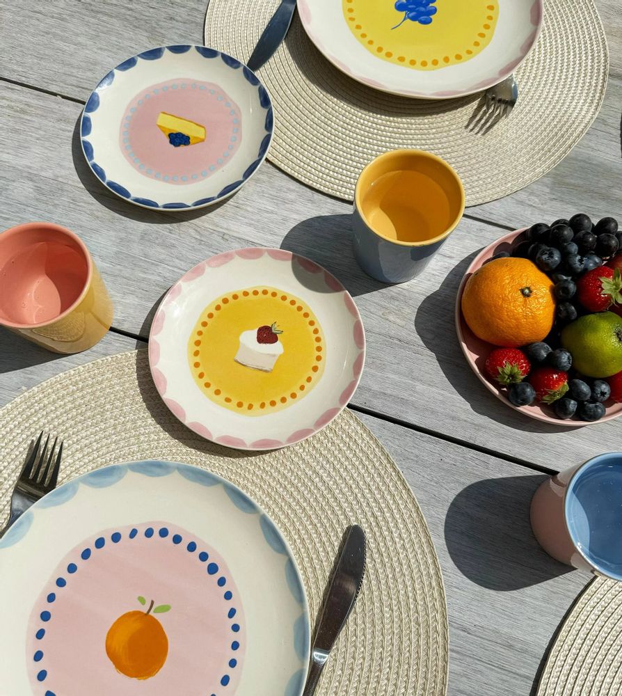 Everyday plates - Plate sweet pastry / set of 4 - AND NOOK